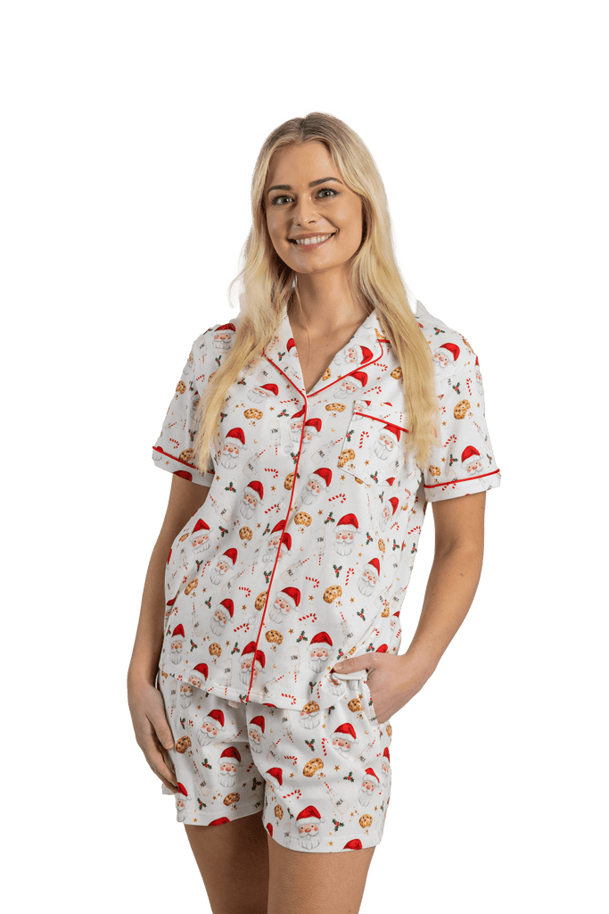 womens jolly Santa Christmas pyjamas