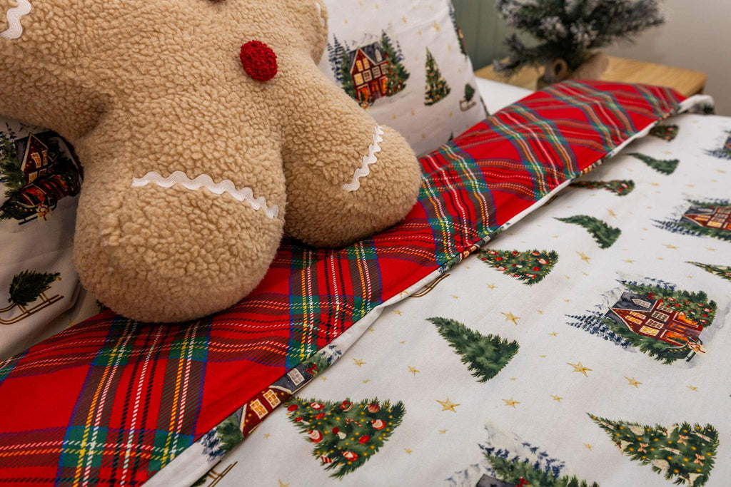 tartan christmas duvet